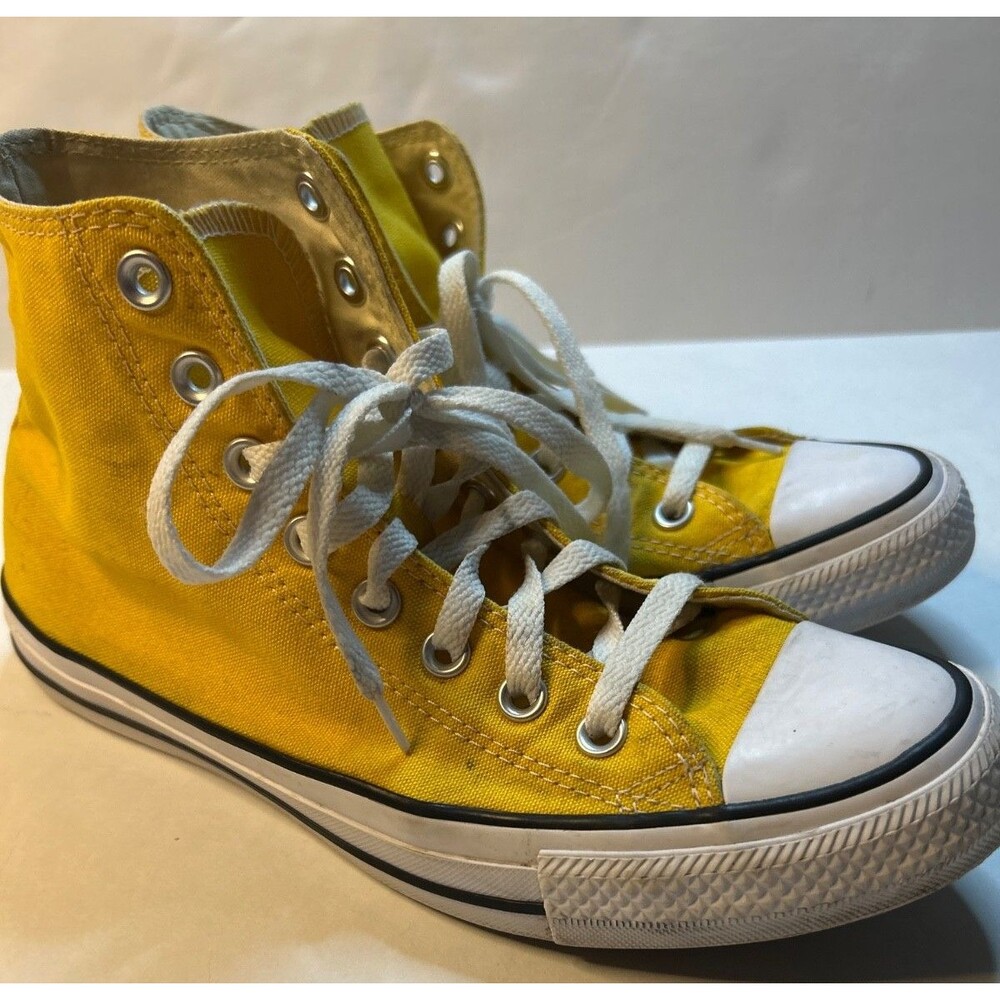 Converse Chuck Taylor All Star High Unisex Men 7, Women 9 Lemon Chrome Yellow